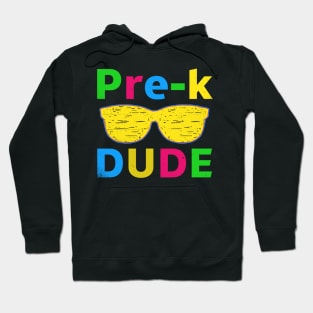 Kids Pre-K Dude First Day of School Funny Back to School Boys Gift Hoodie